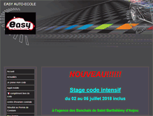 Tablet Screenshot of easy-auto-ecole.com